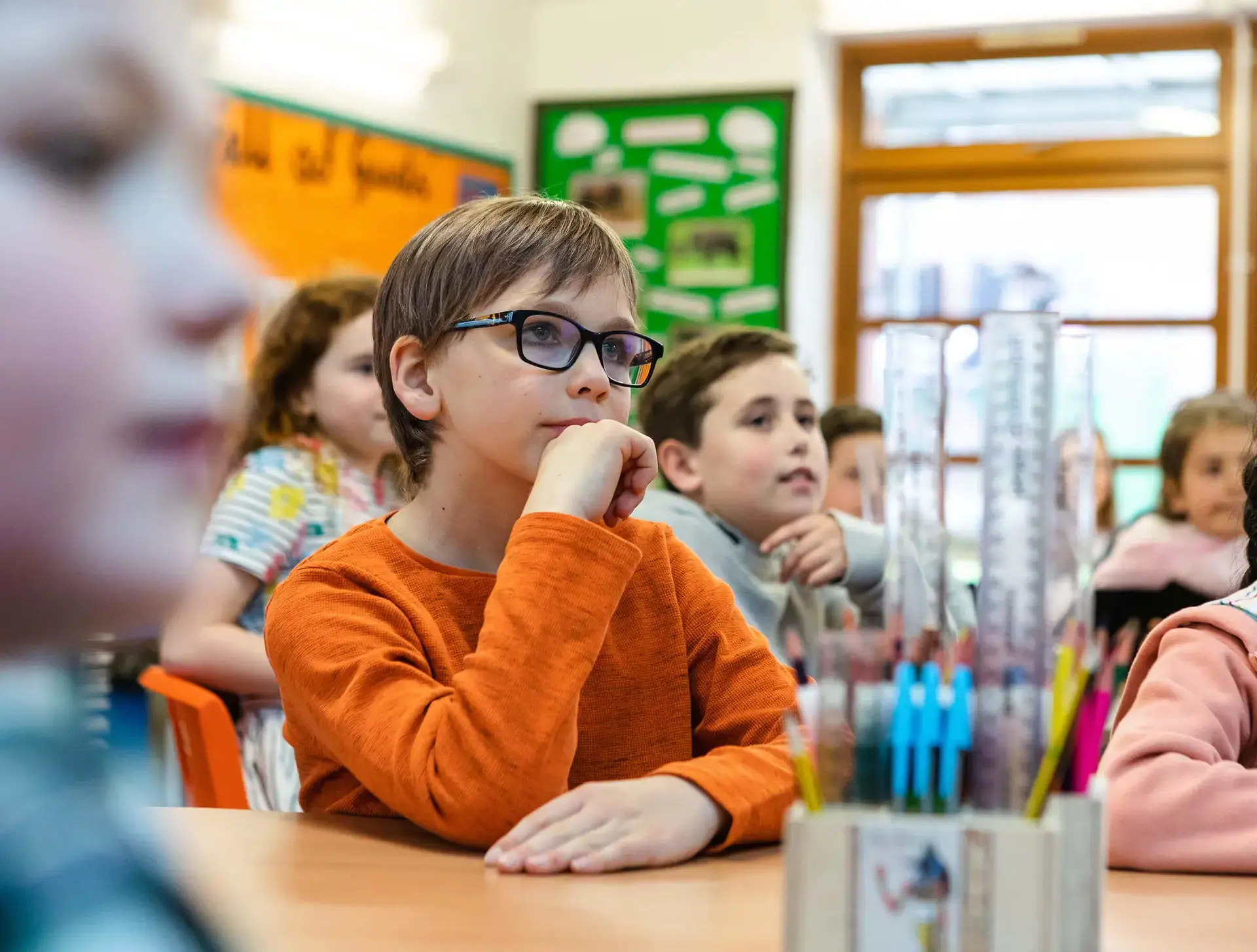 Children in class at St Chris