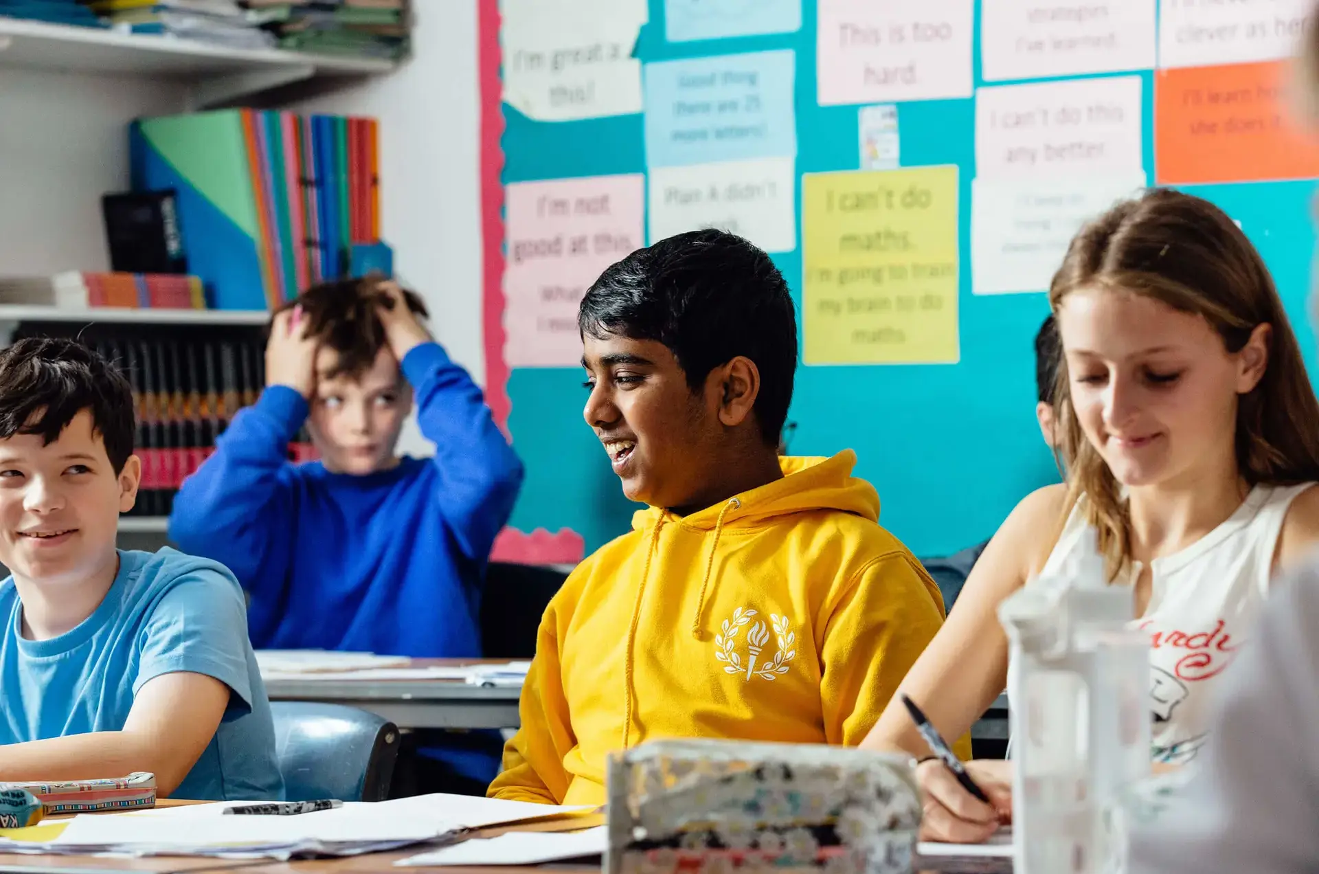 Students in class at St Chris